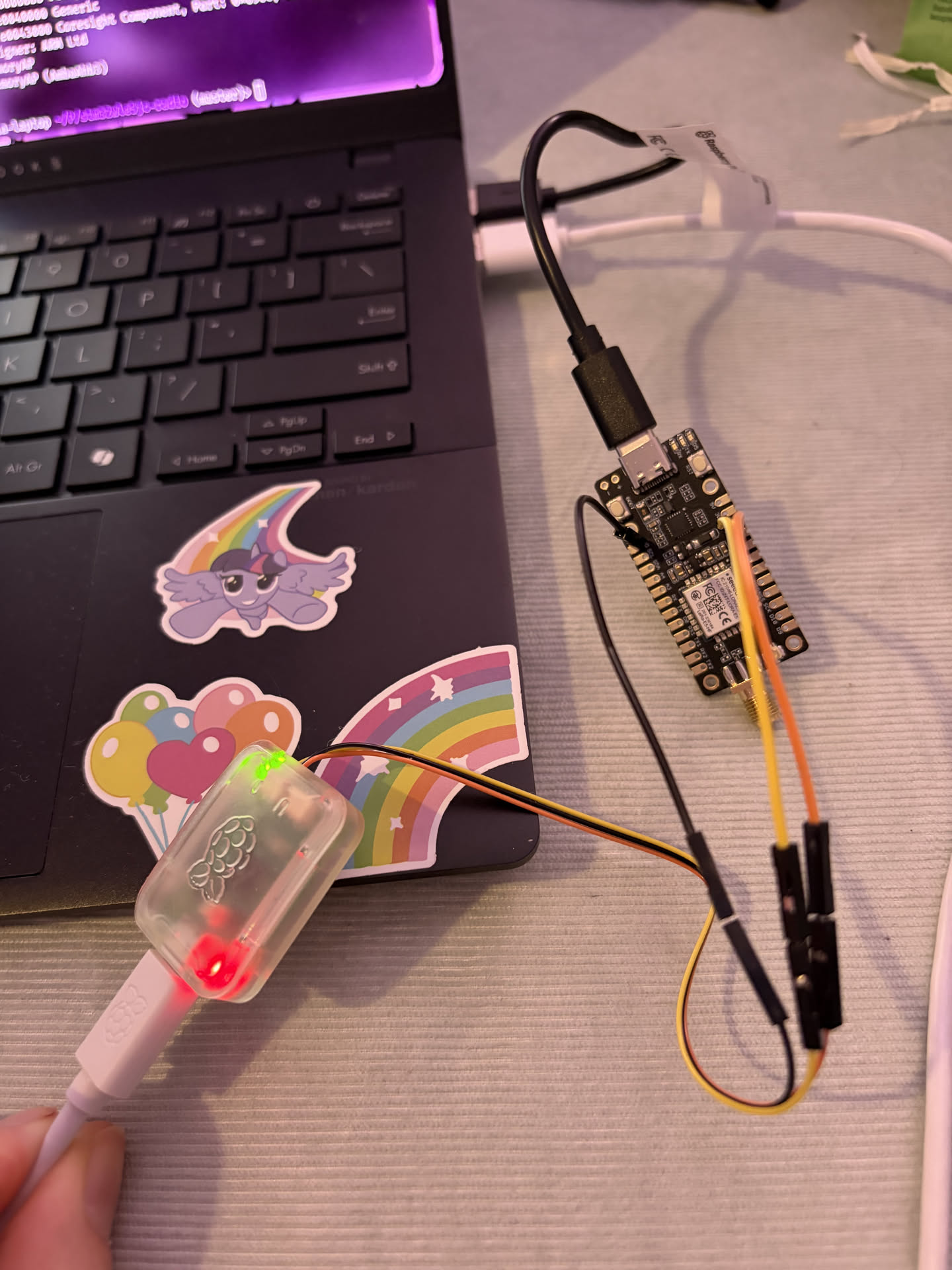 Connection to the board